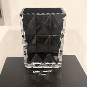 SAINT LAURENT x BACCARAT  LUXOR CRYSTAL VASE NEW. In store now! Retails 1600.00.